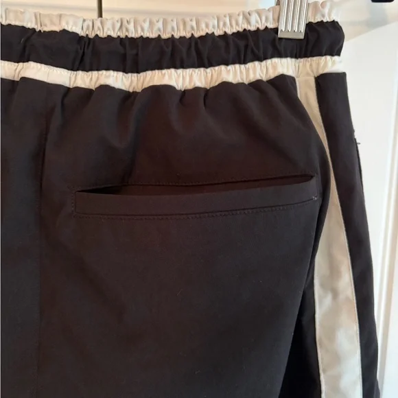 Rhude Ski Track Pants Black White Men's Size S EUC